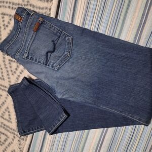 7 For All Mankind Blue Boot Cut Jeans